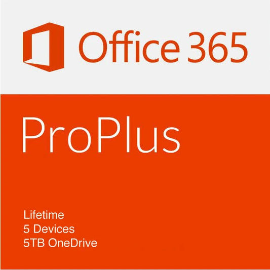 Office 365 Professional Plus Lifetime – 5 Devices 5TB OneDrive